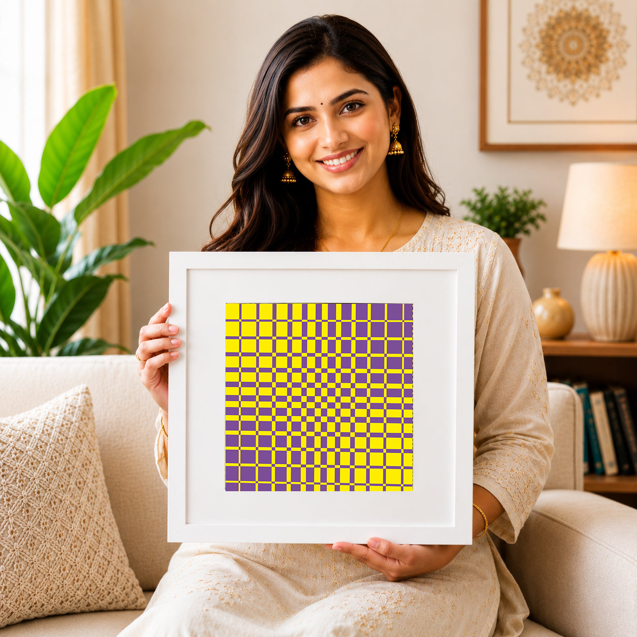 Serenity Vortex Dynamic Optical Print | Available in Paper, Canvas, Unframed & Ready-to-Hang