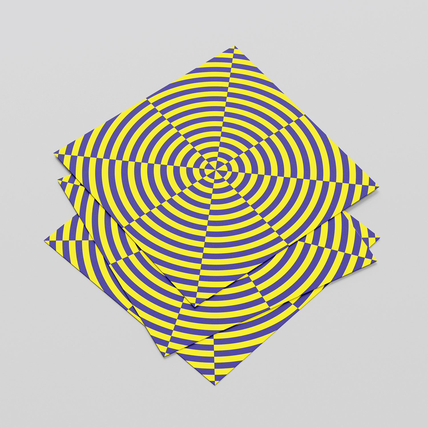 Non-overstimulating abstract print for clinical environment decor
