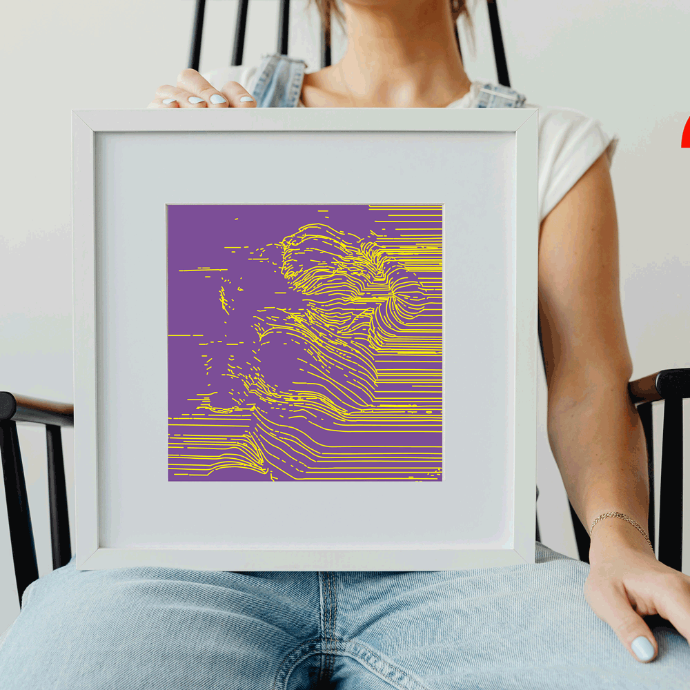 Peaceful abstract canvas art for therapeutic healing environments