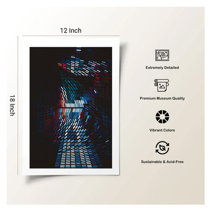 Premium textured cotton paper art print for subtle visual depth
