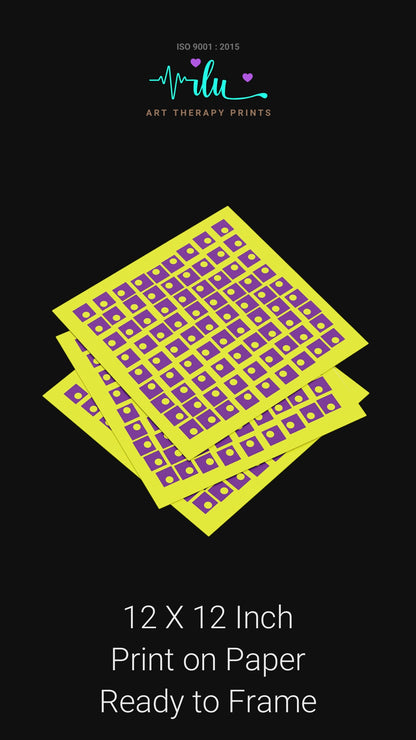 Therapeutic optical illusion art for focus and stress relief