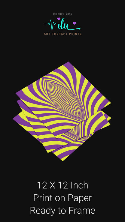 Psychedelic lotus wall art for spiritual healing spaces
