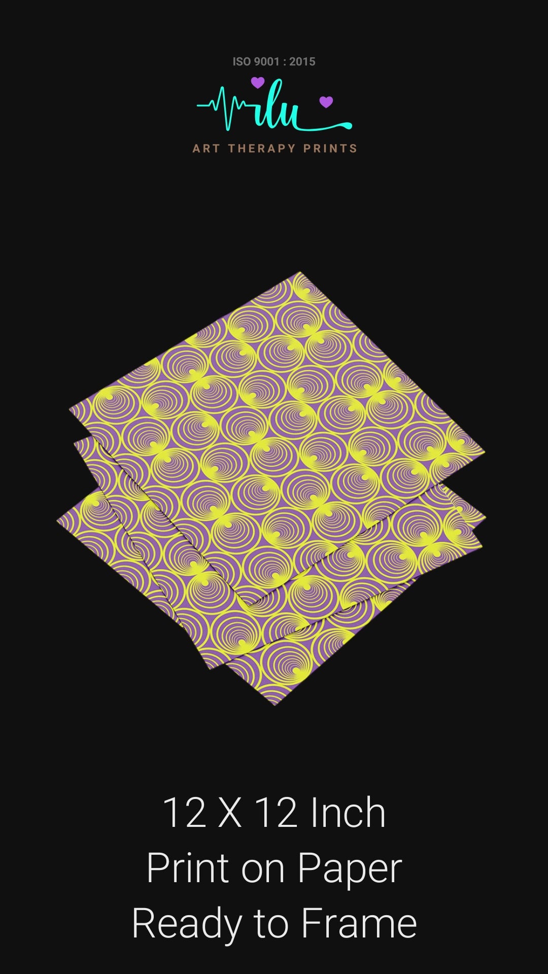 Therapeutic landscape wall art for grounding anxious minds