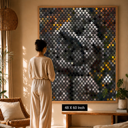 Radiant tranquility gradient poster for complete room wellness