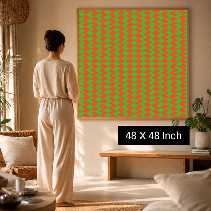 Rhythmic optical pattern art for visual therapy and relaxation