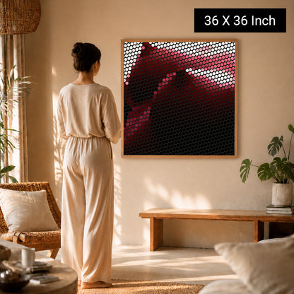 Serene living room artwork designed for daily stress relief