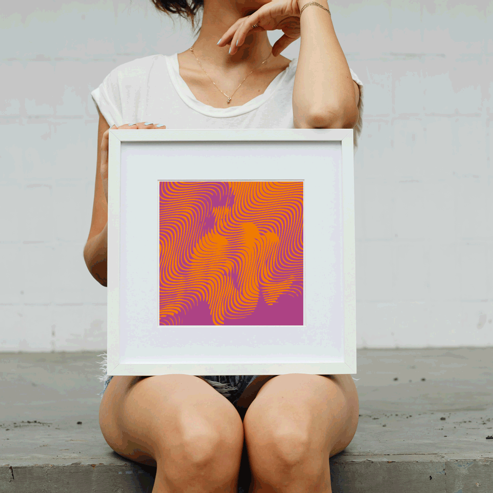 Serene visual therapy print for reiki and energy work rooms