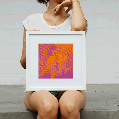 Serene visual therapy print for reiki and energy work rooms