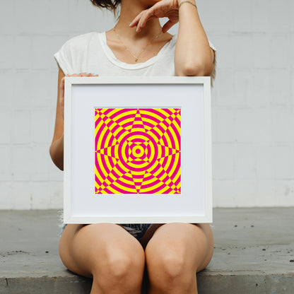 Soft abstract tunnel artwork for mindfulness and focus training