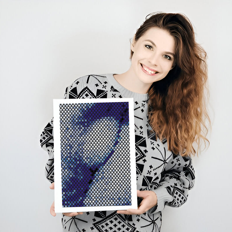 Soft cosmic glow canvas print for night anxiety reduction