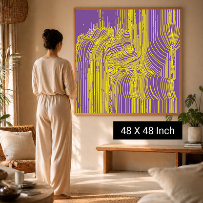 Soft curved line poster for peaceful patient consultations