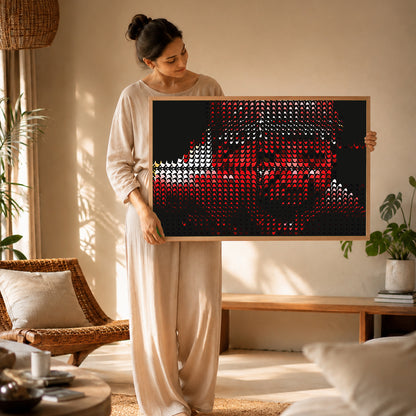 Soft focus landscape poster for neurodivergent room aesthetic