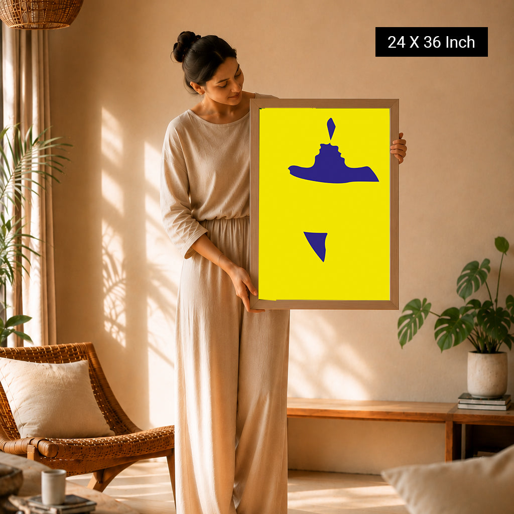 Soft geometry circle poster representing unity and peace