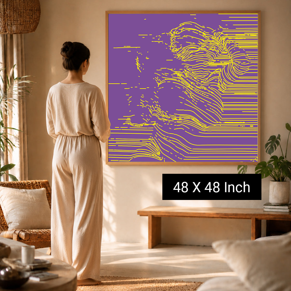 Soft pastel abstract artwork promoting clinical ambiance