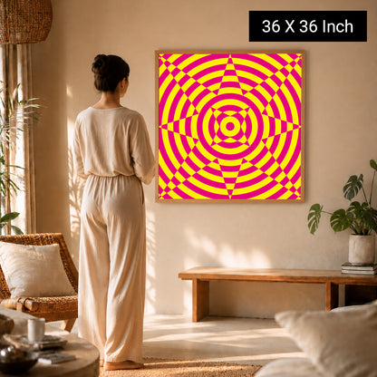 Soft warm-toned geometric art for grounding and mindfulness practice