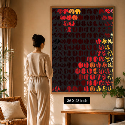 Soothing Vesica Piscis art print symbolizing harmony and connection