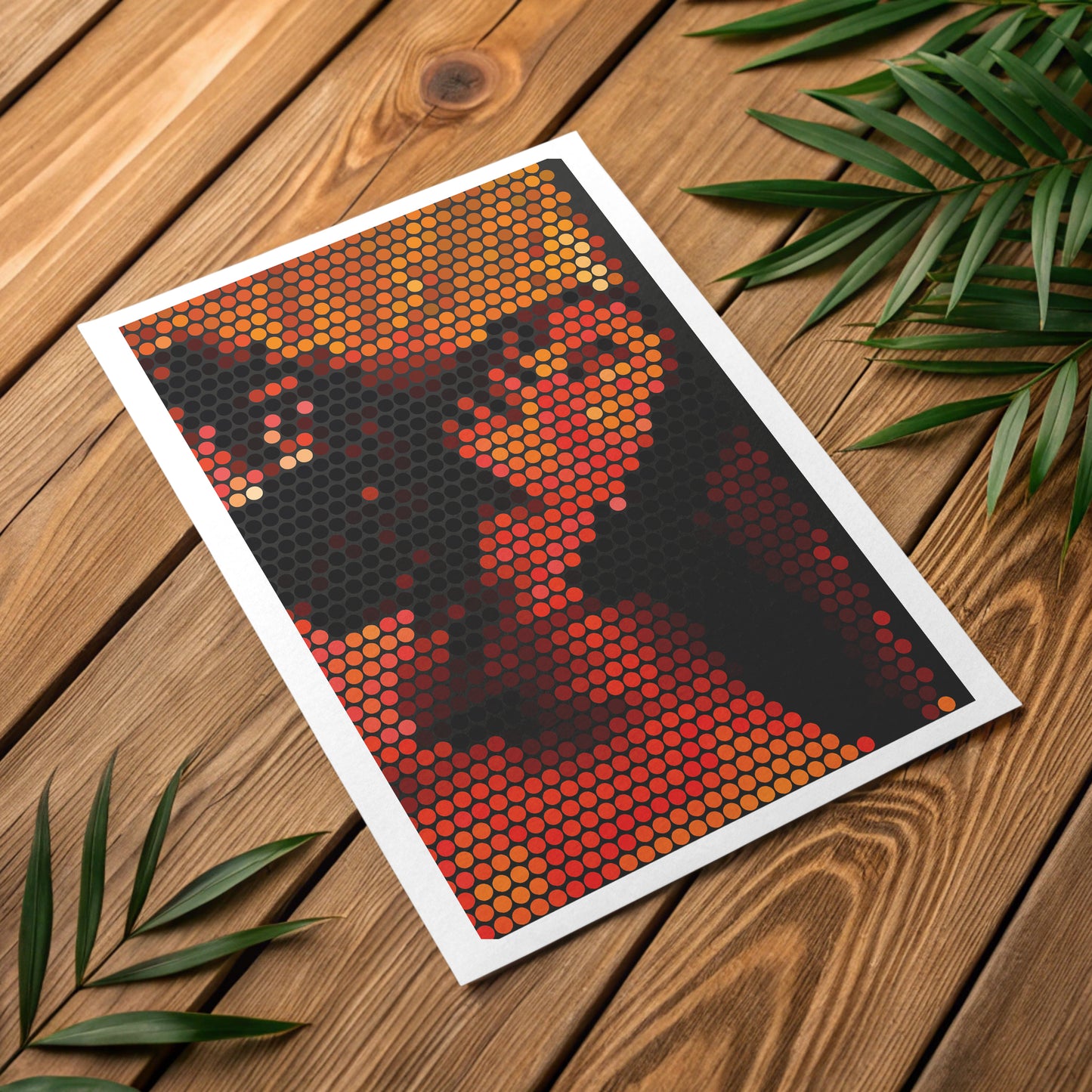 Soothing geometry wave print designed for stress-free living