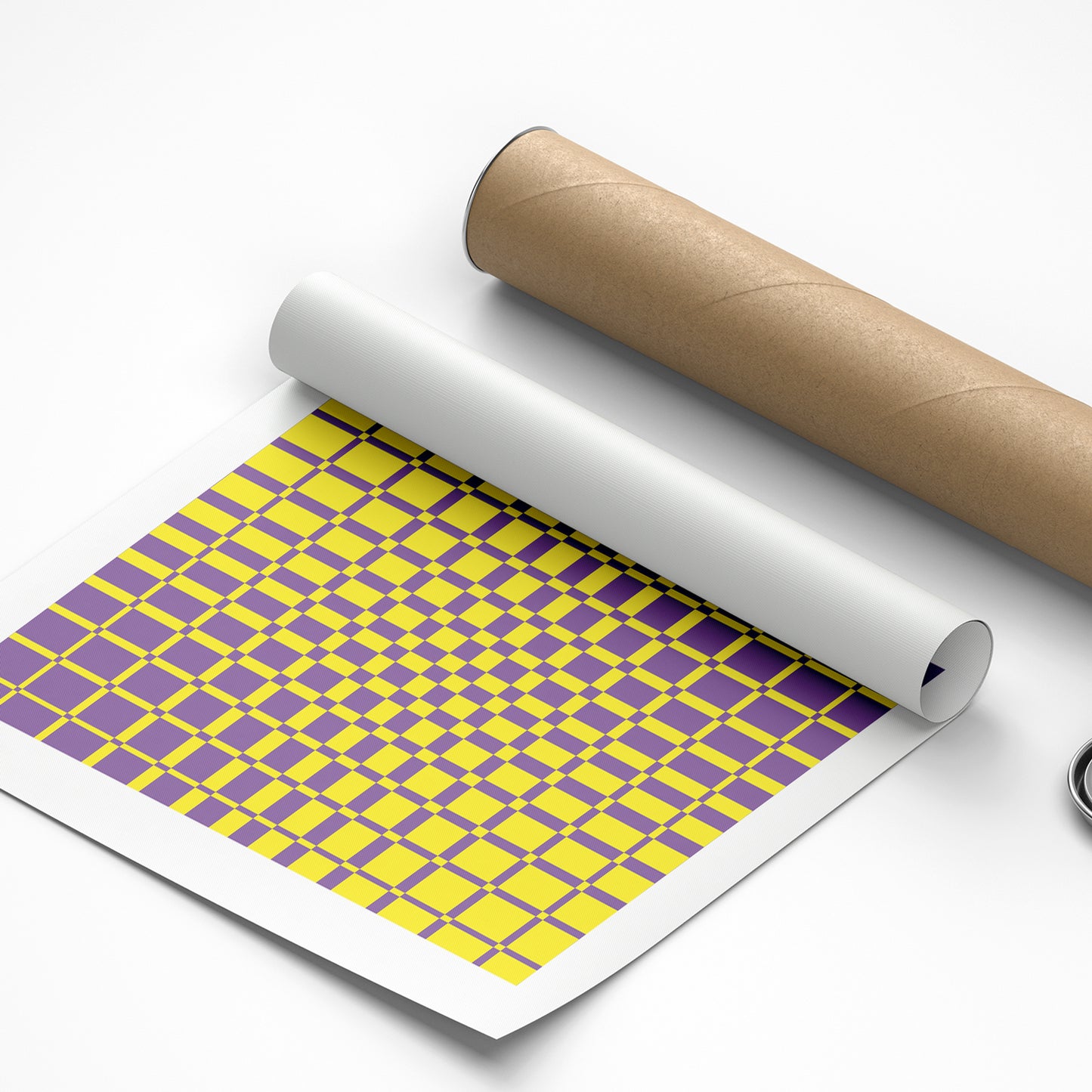 Soothing monochrome linear art canvas print for luxury minimalism