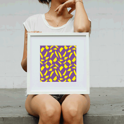 Soothing olive green print designed for stress recovery