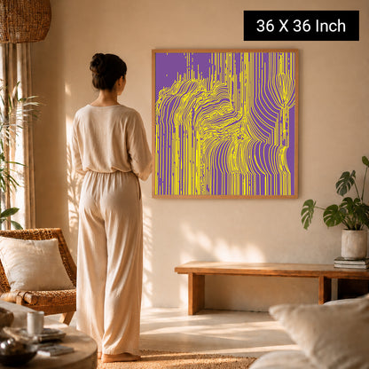 Soothing pastel aura ring print for psychologist session rooms
