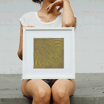 Soothing ripple effect poster for anxiety relief visual therapy