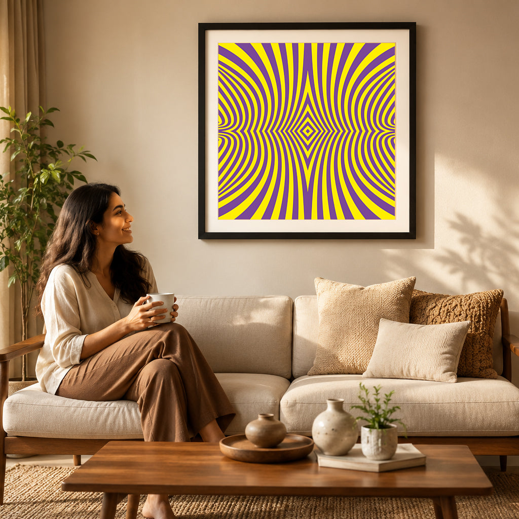 Soothing terracotta botanical art print for warm grounded spaces
