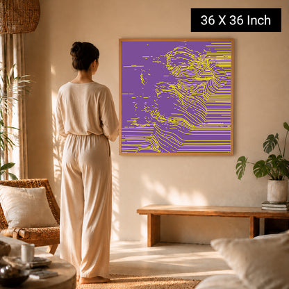 Soothing visual focus art for neurofeedback and wellness clinics