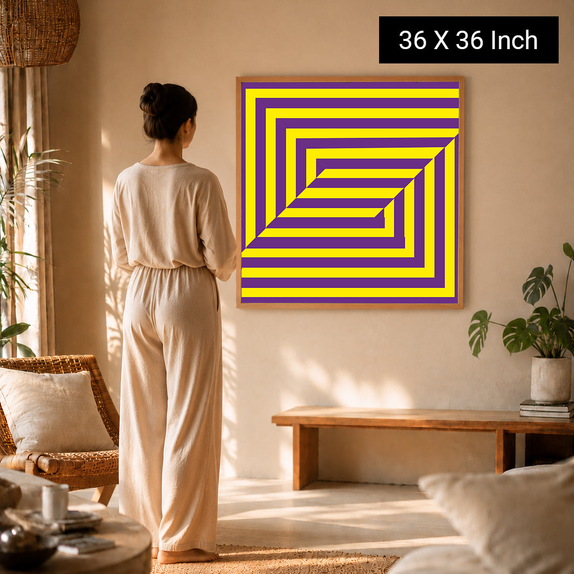 Soothing visual focus artwork for guided meditation studios