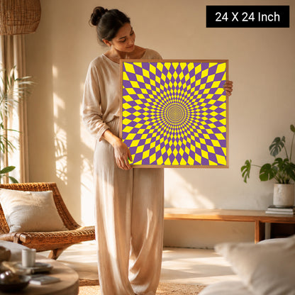 Soothing visual focus poster for sound healing and meditation