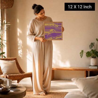 Soothing warm sandstone art print for holistic wellness hubs