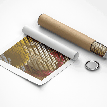 Stress relief optical print for busy corporate workspaces