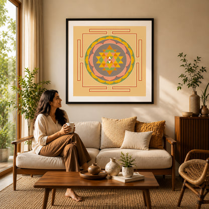 Therapeutic art print for emotional wellness