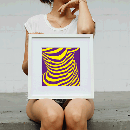 Visual therapy print for regulating emotional intensity