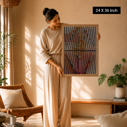 Wabi-Sabi textured canvas print celebrating serene simplicity