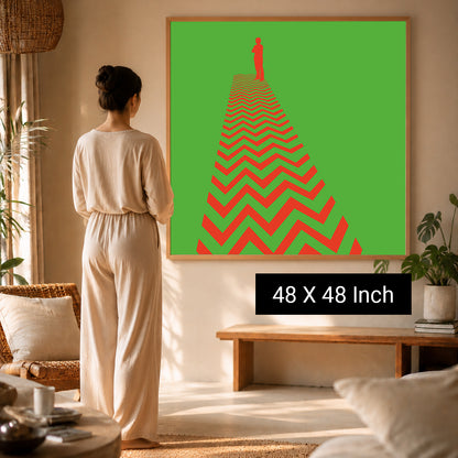 Warm earth tone canvas print for welcoming therapy practices
