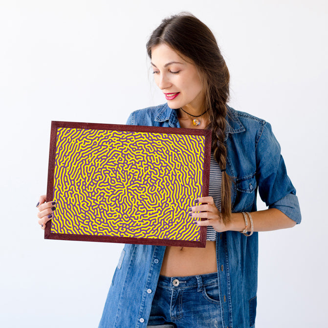 Illusion pattern artwork for relaxation and focus